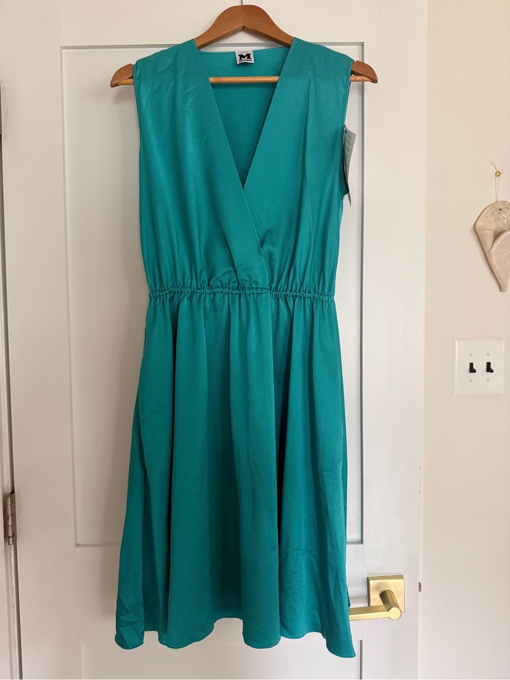 M by missoni Sleeveless V-Neck Teal Women’s Dress